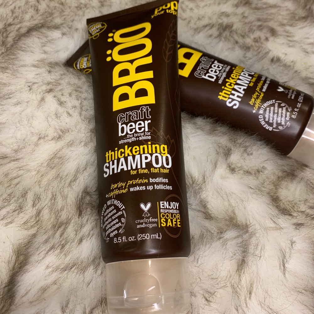 Bro craft beer thickening shampoo